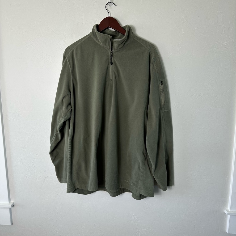 ExOfficio Sage Green Quarter Zip Jacket Men’s XXL